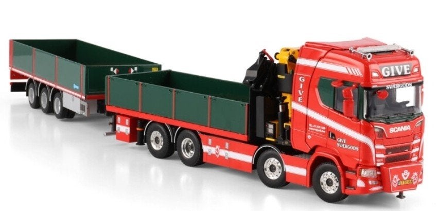 WSI SCANIA AUTOLAADKRAAN + PALFINGER + TRAILER - GIVE, Wsi, ., Nieuw, Ophalen of Verzenden