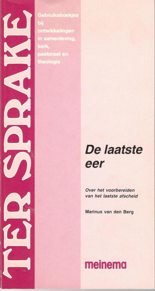De laatste eer - Marinus van den Berg., Ophalen of Verzenden, Zo goed als nieuw