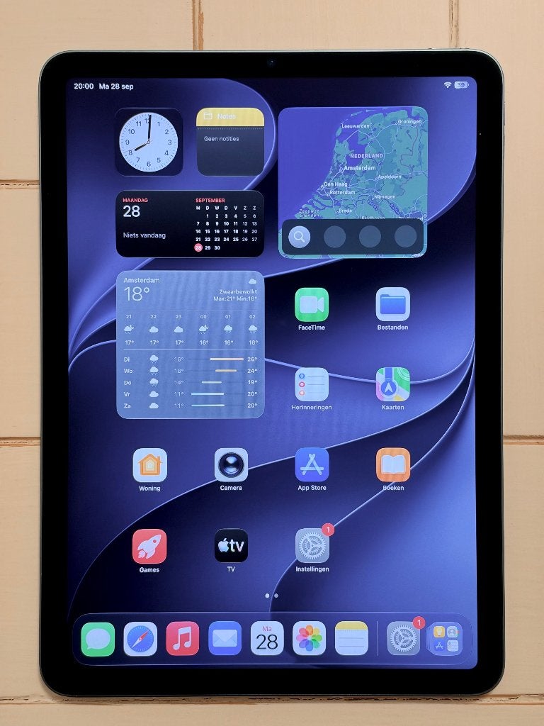 Apple iPad Air 5th Generation 64 GB iPadOS 27 Wi-Fi blauw