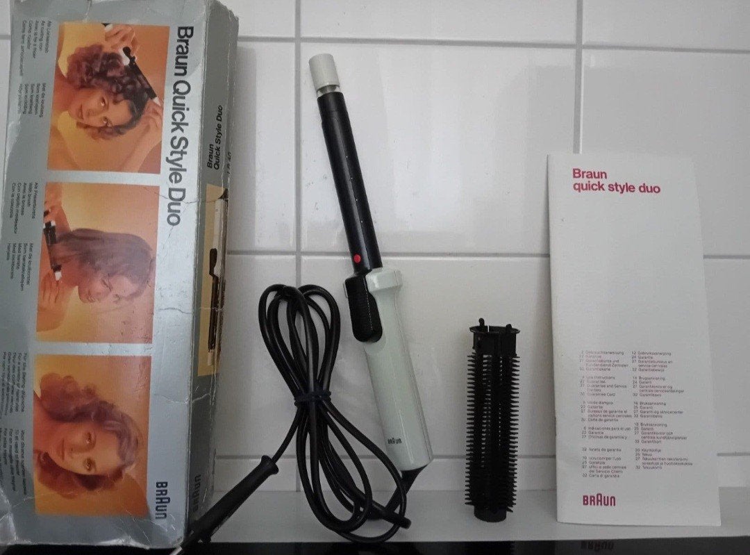 Braun Krultang Met Krulborstel., Ophalen, Zo goed als nieuw, Krultang of Stijltang