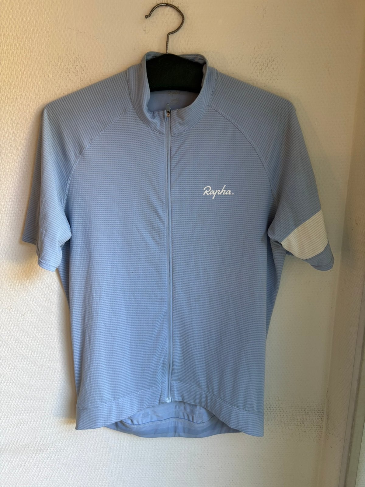 Rapha lichtblauw heren wielerschirt maat L, Fietsen en Brommers, Ophalen of Verzenden, Gebruikt, Heren, Bovenkleding