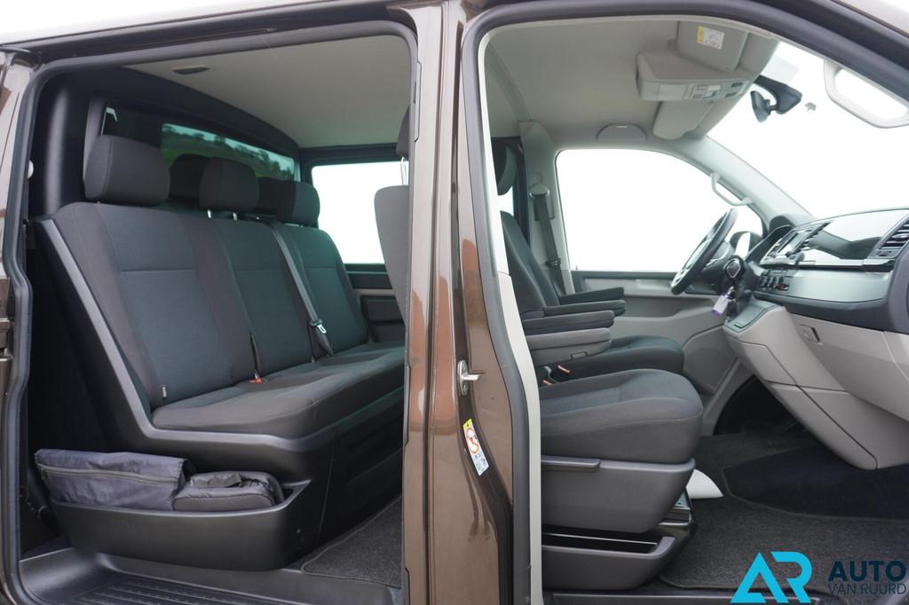 Volkswagen Transporter 2.0 TDI L2H1 DC * LUXE * NL-auto, Auto's, Bestelauto's, Stof, Gebruikt, 4 cilinders, Volkswagen