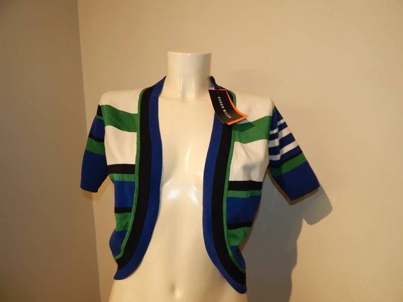 Karen Millen vest breisel mooie kleuren combi Nieuw mt 3/40, Maat 38/40 (M), Karen Millen, Nieuw, Meerkleurig