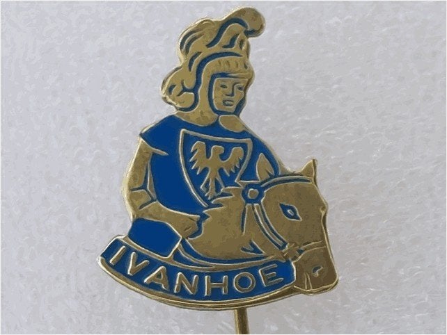 SP2051 Speldje Ivanhoe blauw, Verzamelen, Speldjes, Pins en Buttons, Ophalen of Verzenden, Gebruikt, Overige onderwerpen