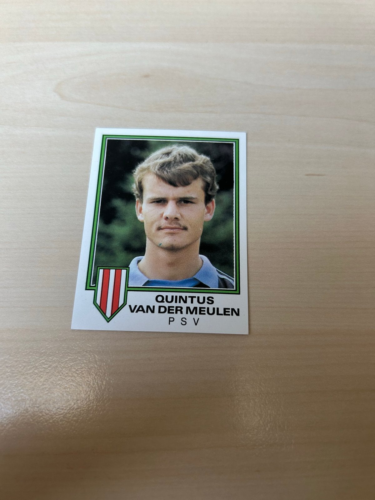 Panini Voetbal 81 - Quintus van der Meulen PSV, Ophalen of Verzenden, Zo goed als nieuw, Sticker
