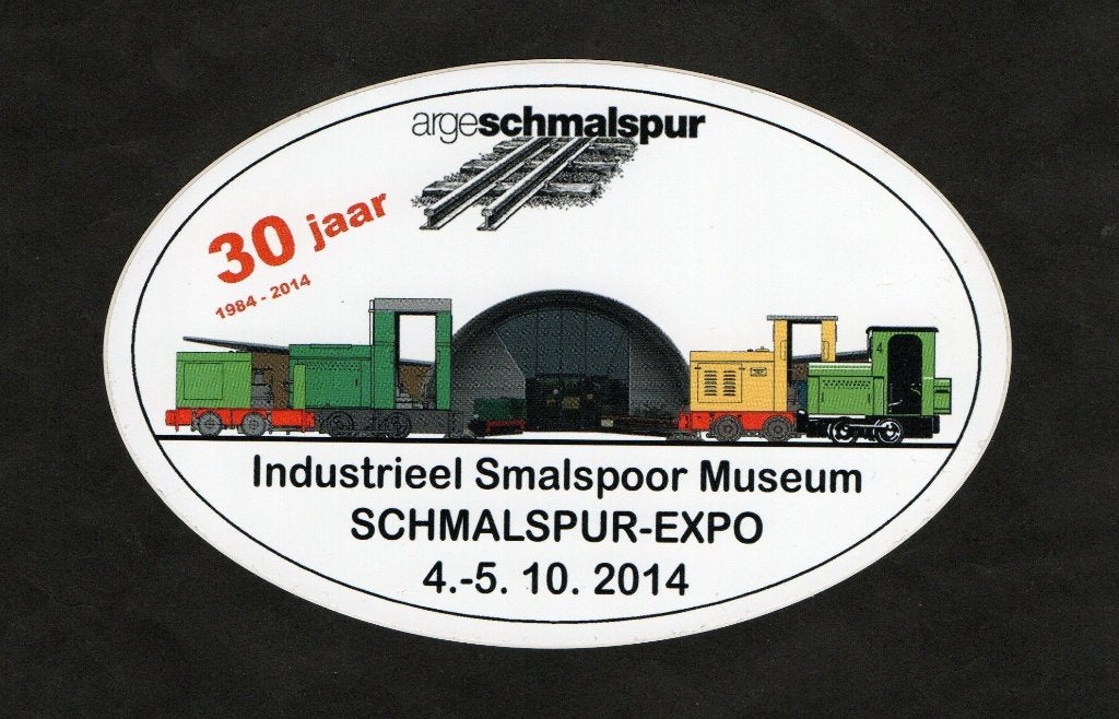 Sticker Erica Industrieel Smalspoor Museum 30 Jaar 2014., Ophalen of Verzenden, Zo goed als nieuw