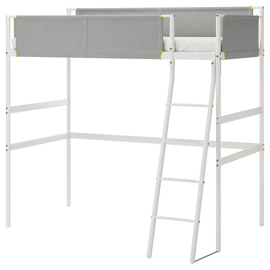 Hoogslaper bed frame, Ophalen, Eenpersoons, Zo goed als nieuw, 90 cm