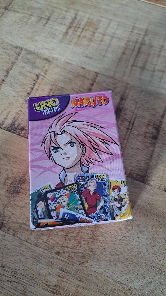 Naruto - UNO Flip! - Compleet, Ophalen of Verzenden, Zo goed als nieuw, Speelkaart(en)
