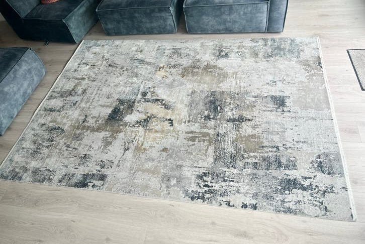 Kleed Rivièra Maison 200x290 cm, Ophalen, Gebruikt, 200 cm of meer, Kleir grijs blauw bruin tinten
