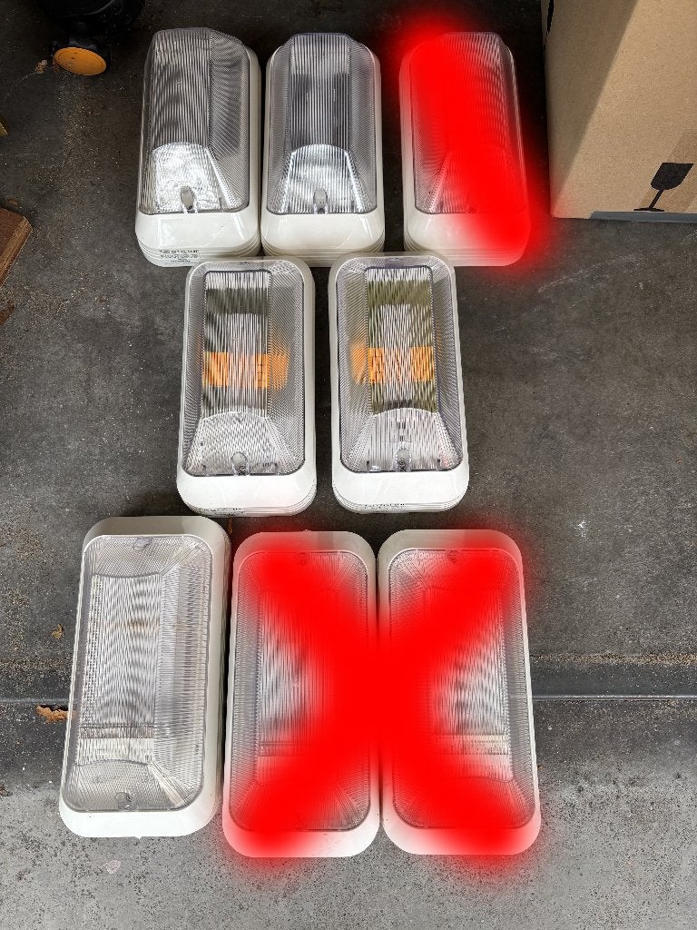 Hogro buitenlampen, Tuin en Terras, Buitenverlichting, Zo goed als nieuw, Wandlamp, Kunststof, Minder dan 50 watt, Netvoeding