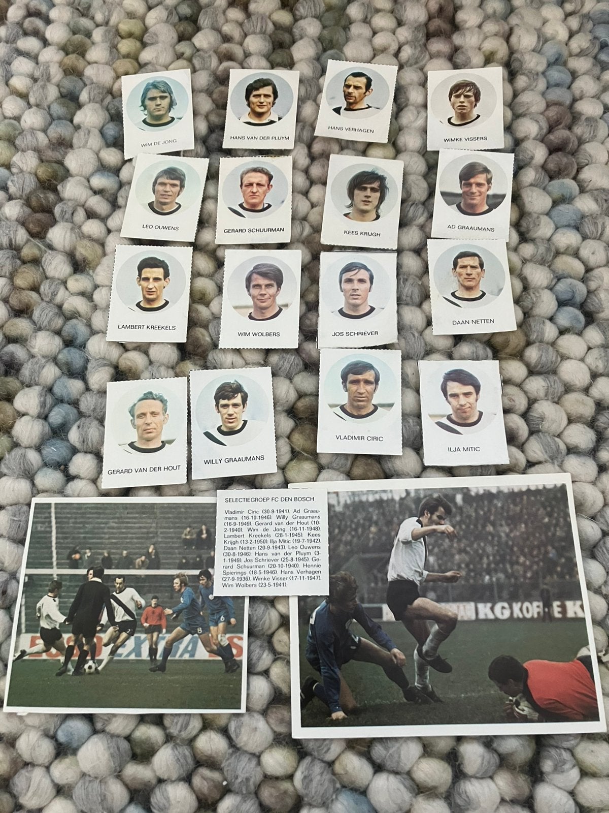 Fc den bosch 1-0 panini 1971-1972, Ophalen of Verzenden, Gebruikt, Buitenlandse clubs, Poster, Plaatje of Sticker