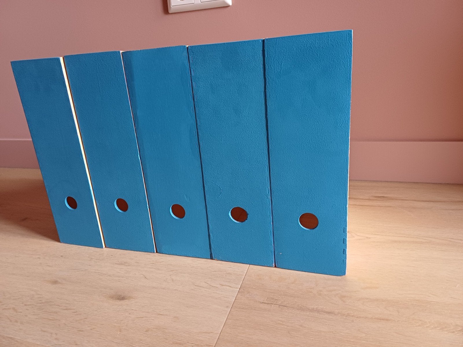 5 stuks IKEA Knuff lectuurbakken, Ophalen, Meerdere vakken, Gebruikt, Modern