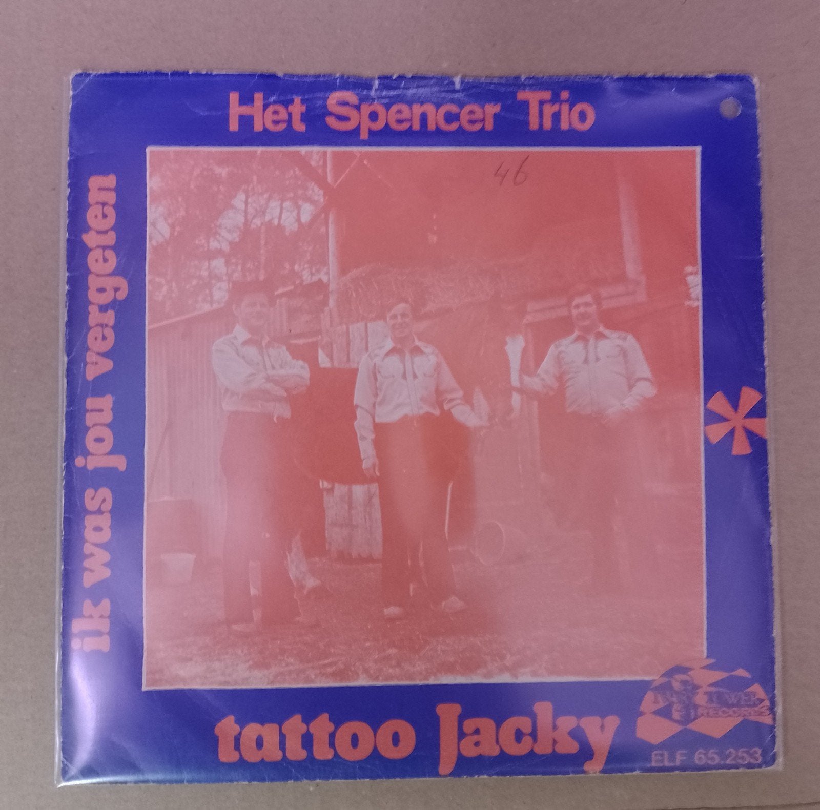 Het Spencer Trio - tattoo Jacky., Ophalen of Verzenden, Gebruikt, 7 inch, Nederlandstalig