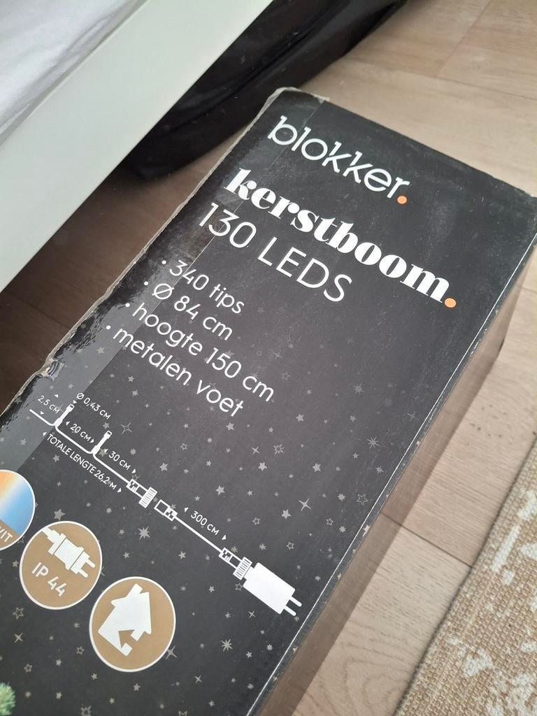 Kunstkerstboom met lichtjes, Diversen, Kerst, Ophalen, Zo goed als nieuw