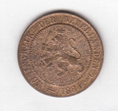 Willem III - 2 1/2 cent 1884 - Sch.683, Verzenden, Koning Willem III, Overige waardes, Losse munt