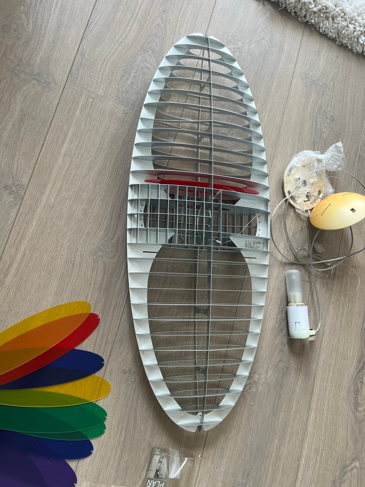 Origineel Vintage Designer Luceplan Titania hanglamp 72 cm, Ophalen of Verzenden, Zo goed als nieuw, Metaal