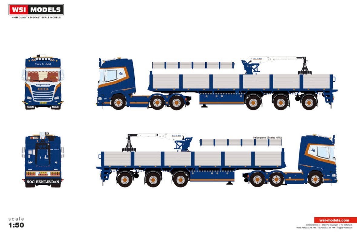 TE RESERVEREN; Casa di Slob; DAF XF + STENENTRAILER