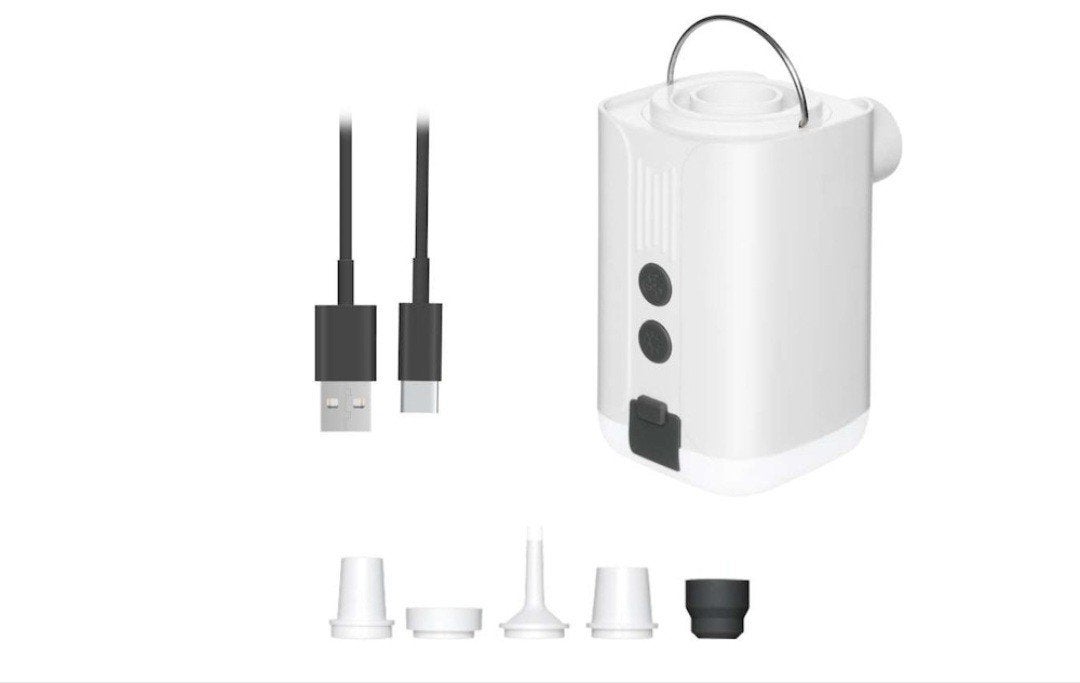 Compacte draadloze luchtpomp met powerbank en lamp (5-in-1), Ophalen of Verzenden, Nieuw