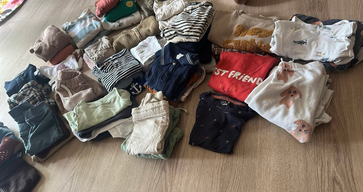 Grote stapel baby kleding, Ophalen, Zo goed als nieuw, Maat 62