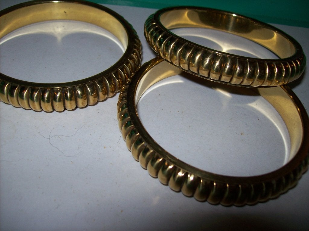 Armband set 3 x Goudkleur Mooie Fraaie Metalen modellen, Ophalen of Verzenden, Nieuw, Goud, Staal