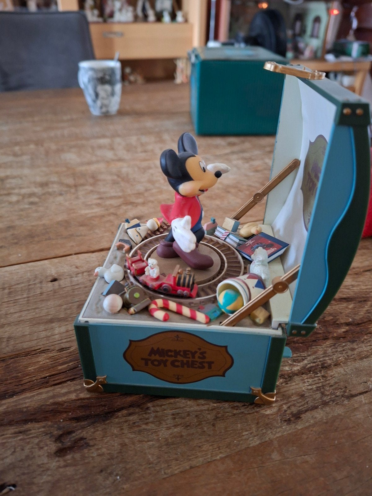 Speeldoosje Mickey Mouse, Ophalen of Verzenden, Mickey Mouse, Beeldje of Figuurtje