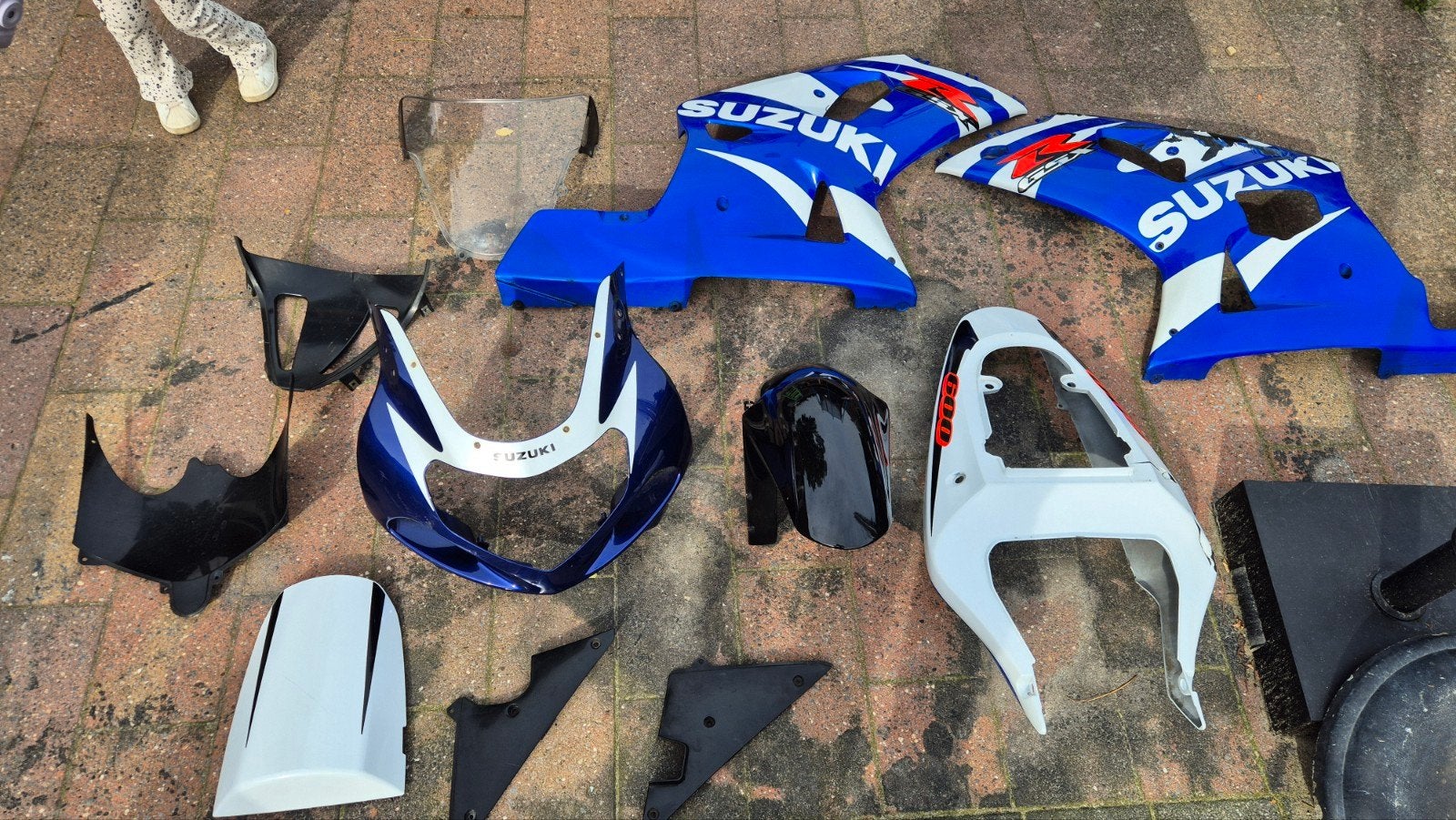 Kuipdelen set Suzuki GSXR 600 K2 2002 - Beschadigd, Ophalen of Verzenden, Gebruikt