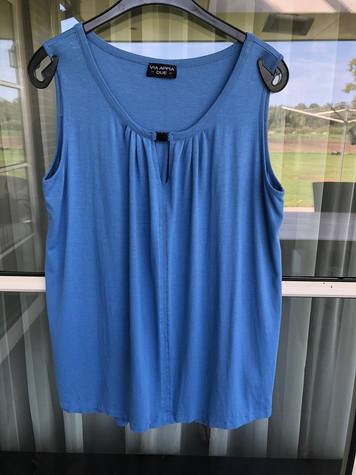 VIA APPIA DUE top maar 44 (ZGAN), Kleding | Dames, Tops, Blauw, Maat 42/44 (L), Ophalen of Verzenden, Zo goed als nieuw