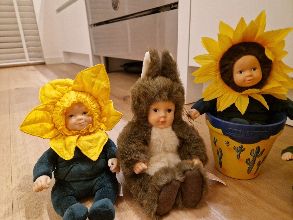 10 Anne Geddes knuffels, Verzamelen, Poppen, Ophalen of Verzenden, Zo goed als nieuw, Pop