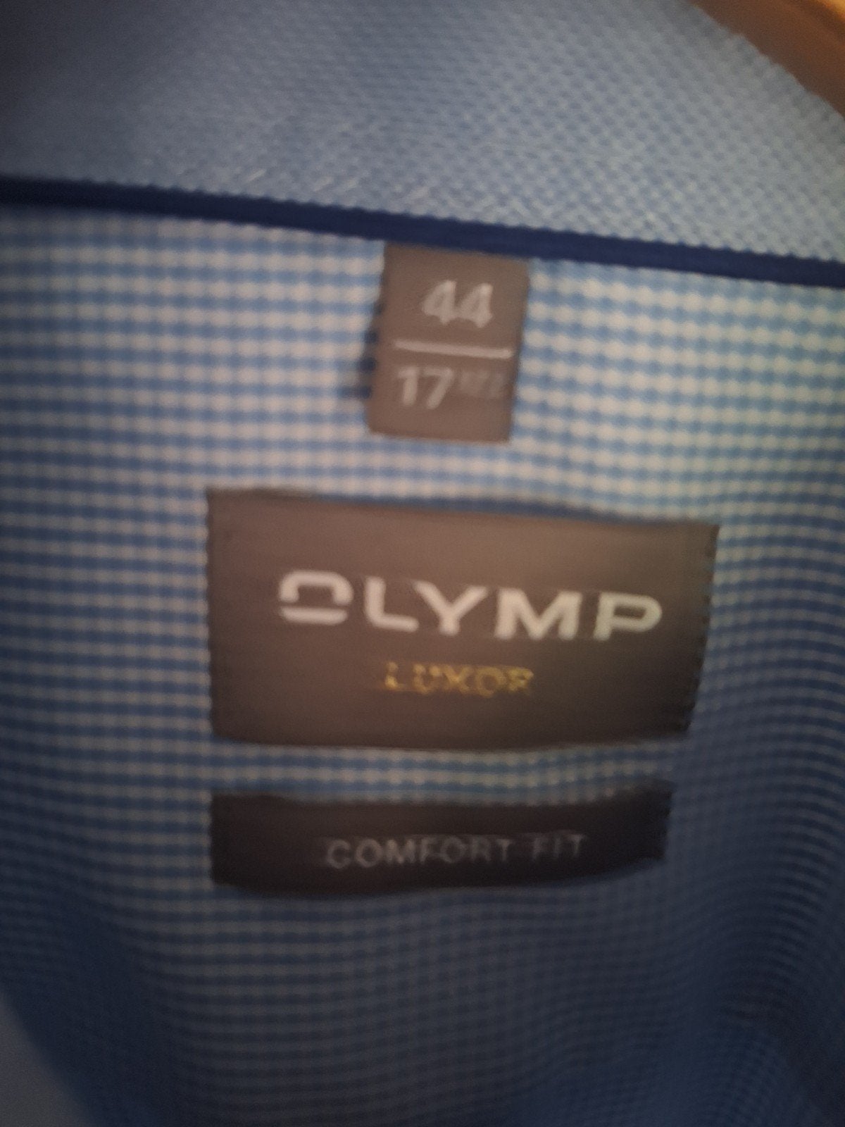Olymp Luxor Comfort Fit overhemd - Maat 44, Blauw, Ophalen of Verzenden, Zo goed als nieuw, Olymp