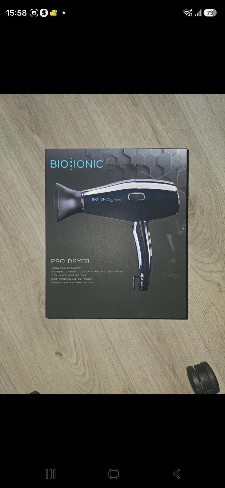 Bio Ionic Graphene Pro Dryer - Professionele Föhn, Ophalen of Verzenden, Nieuw, Haarverzorging