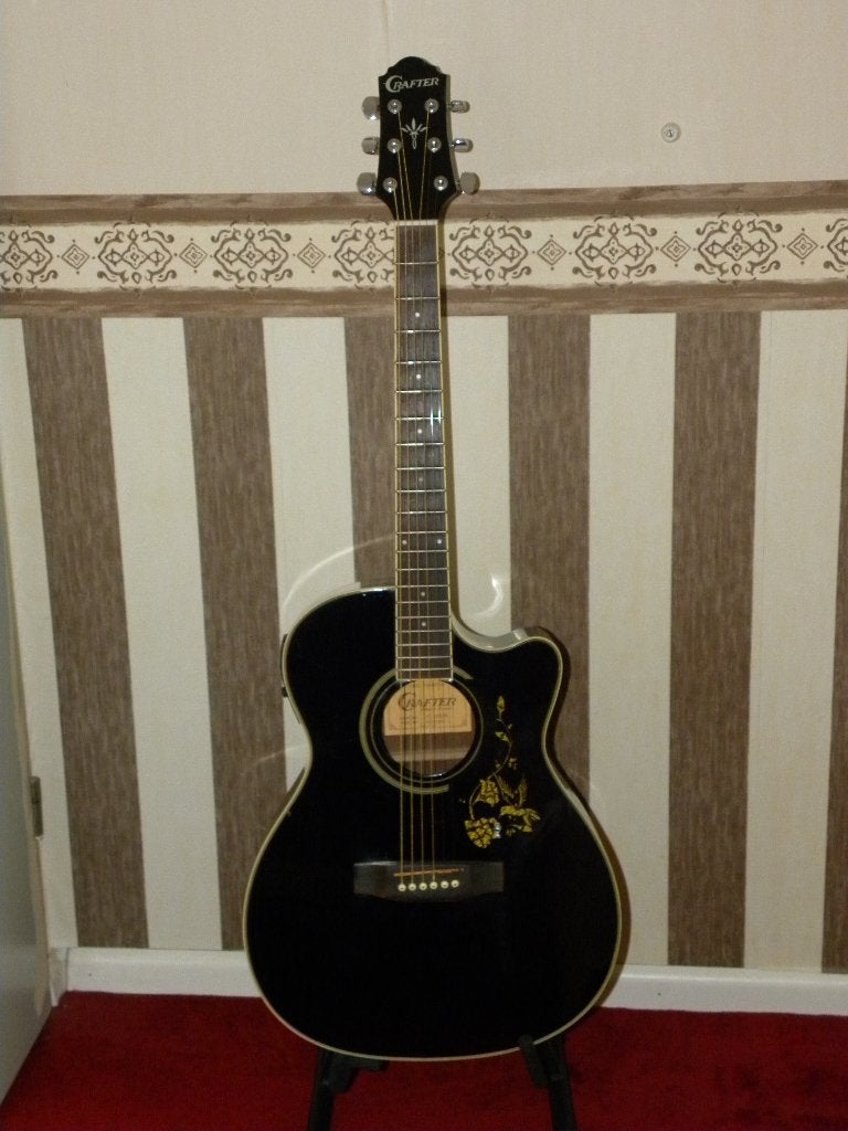 Crafter handgemaakte gitaar, Ophalen of Verzenden, Zo goed als nieuw, Hollow body, Overige merken