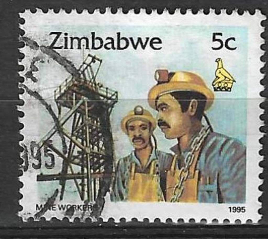 Zimbabwe 1995 - Yvert 316 - Mijnwerker (ST), Verzenden, Zimbabwe, Gestempeld
