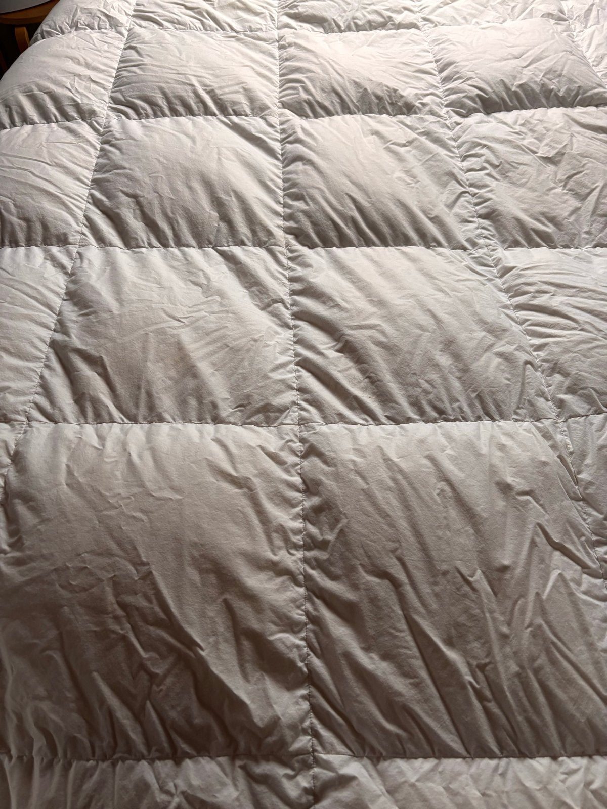Donzen dekbed 200x210 65% dons, Gebruikt, Wit, Tweepersoons, Dons en Veren