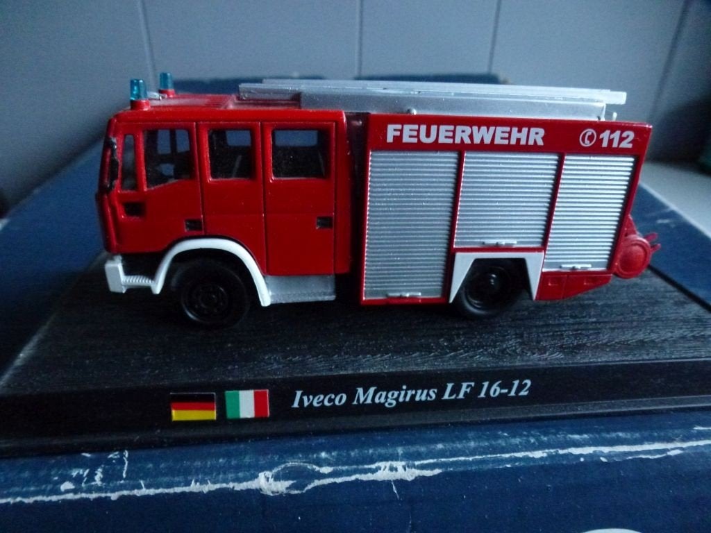 Iveco Magirus Deutz Brandweer 1:72 metaal, Overige merken, Groter dan 1:32, Nieuw, Ophalen of Verzenden