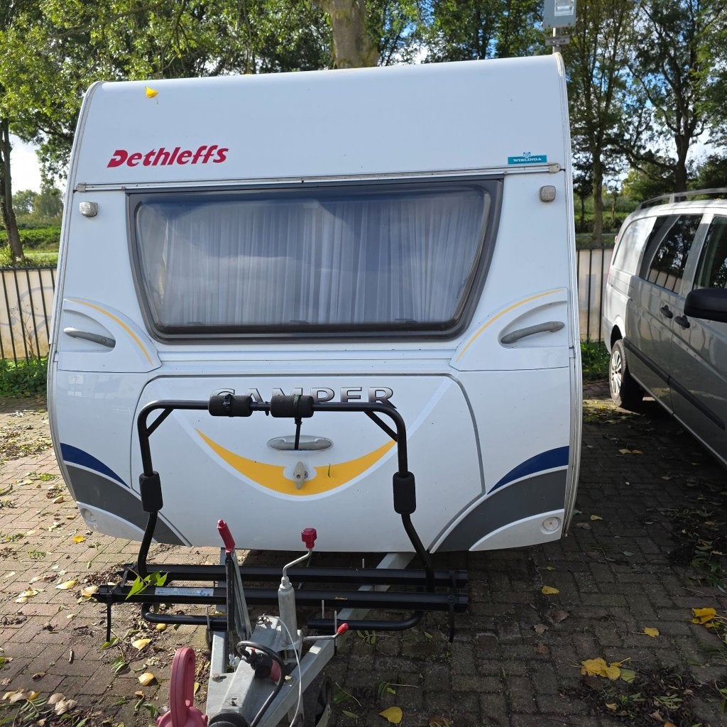 dethleffs camper 395 hk 2007 unico voortent mover, 2 aparte bedden, Luifel, Rondzit, 750 - 1000 kg