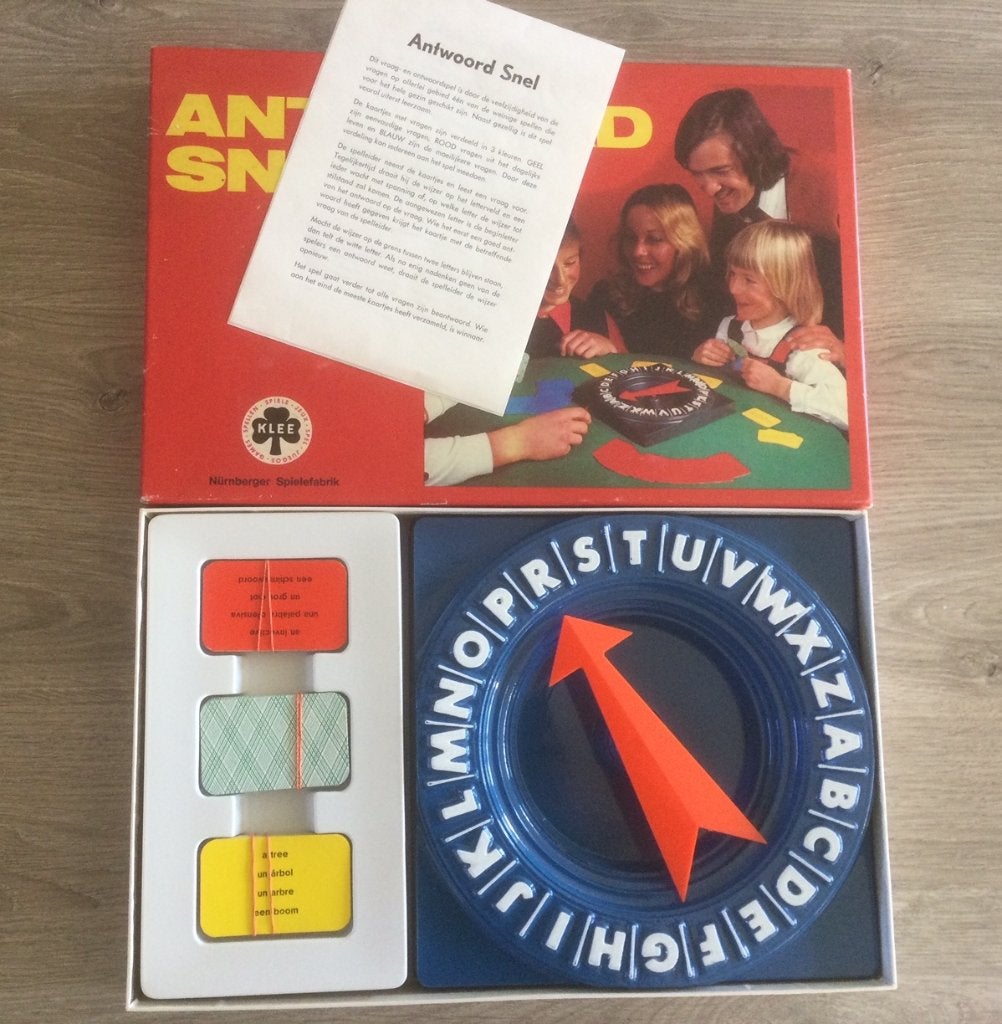 Antwoord Snel - Vintage Gezelschapsspel, Een of twee spelers, Ophalen of Verzenden, Gebruikt, Klee, Nürnberger Spielefabrik