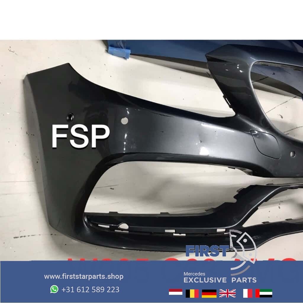 W205 C205 C63 AMG Voorbumper grijs origineel Mercedes 63, Auto-onderdelen, Gebruikt, -, Voor, Ophalen of Verzenden