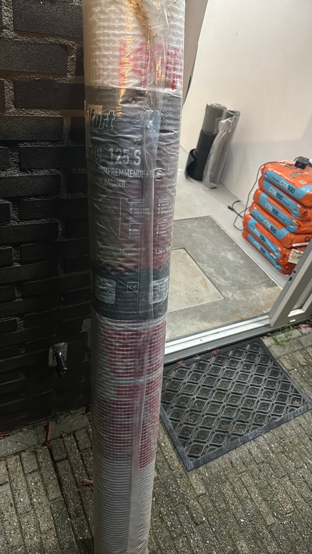 Kelfort 125S Dampremmende Folie 1,5m Breed - Nieuw op Rol, Ophalen, Zo goed als nieuw, 15 m² of meer, Folie