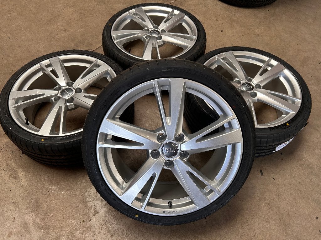 19 inch originele sport velgen + zomerbanden Audi A3 S3 RS3, 19 inch, Info@originalwheels.nl, Banden en Velgen, Nieuw