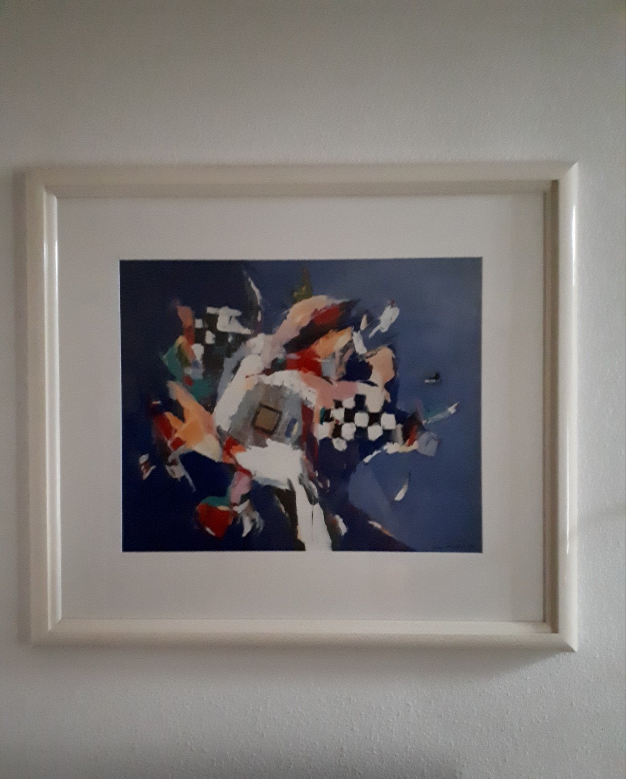 schilderij ingelijst super kwaliteit abstract groot formaat, Antiek en Kunst, Kunst | Litho's en Zeefdrukken, Ingelijst, Ophalen