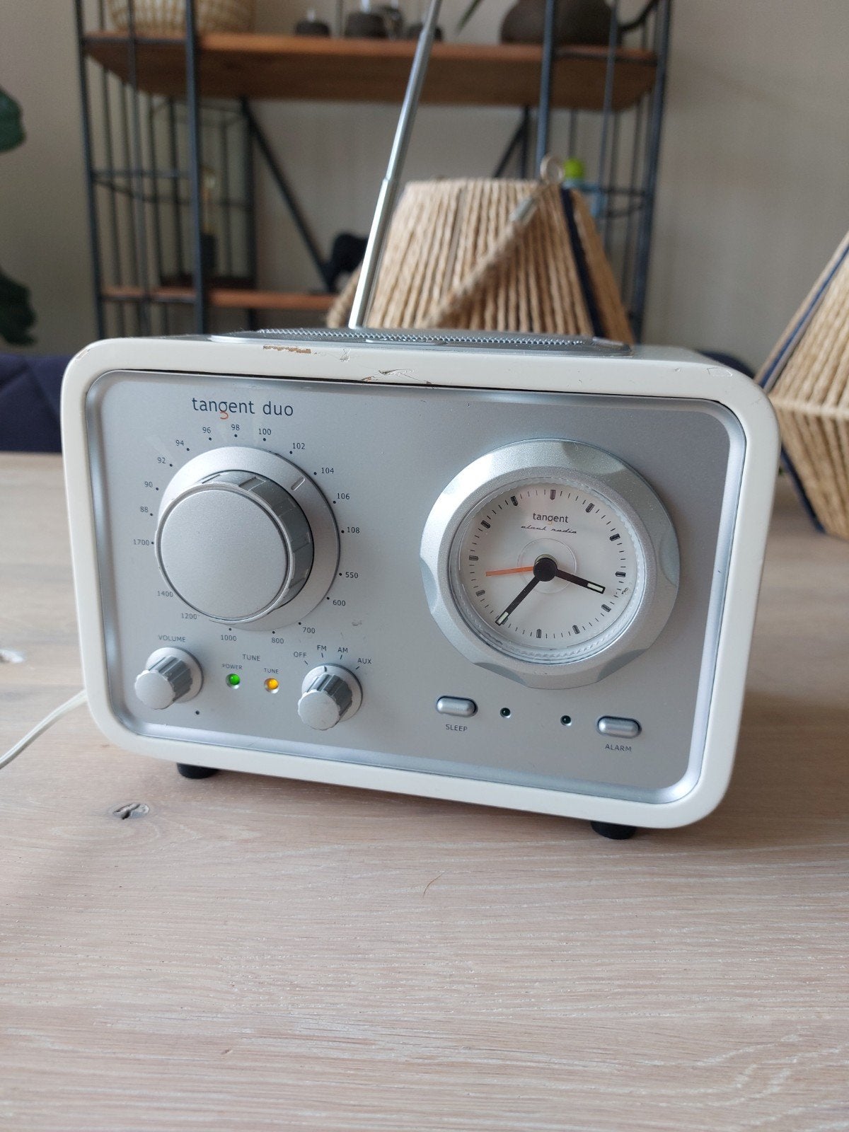 Design klok radio Tangent Duo, Antiek en Kunst, Ophalen of Verzenden