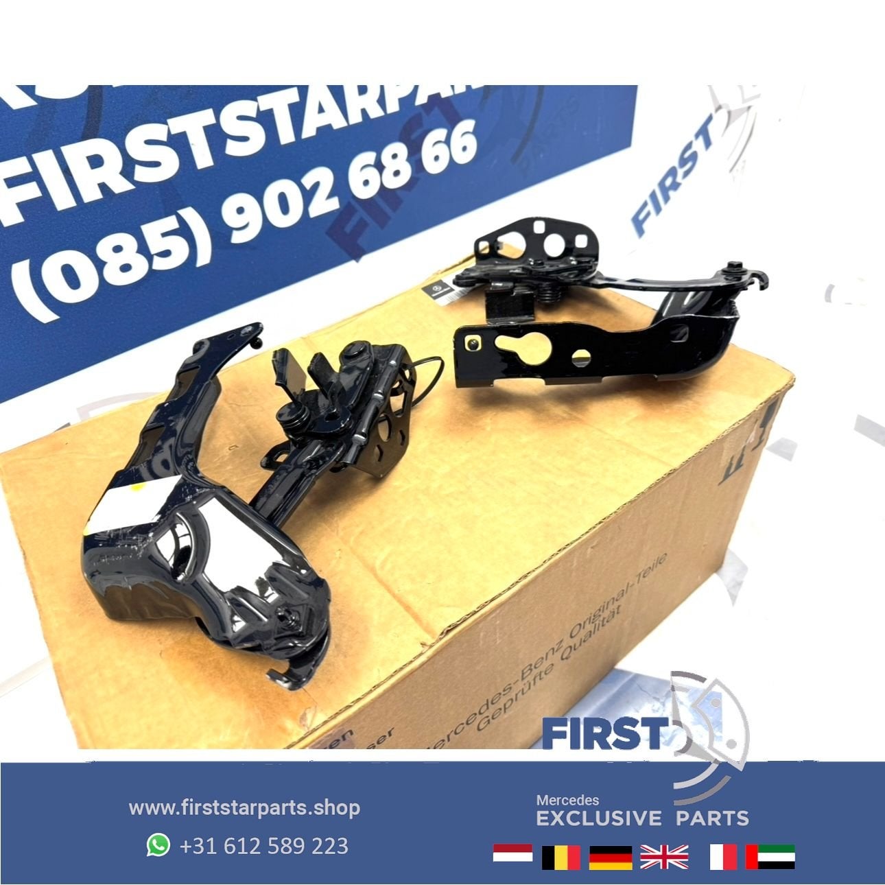 W253 W213 MOTORKAP SCHARNIEREN SET GLC E KLASSE Origineel Me