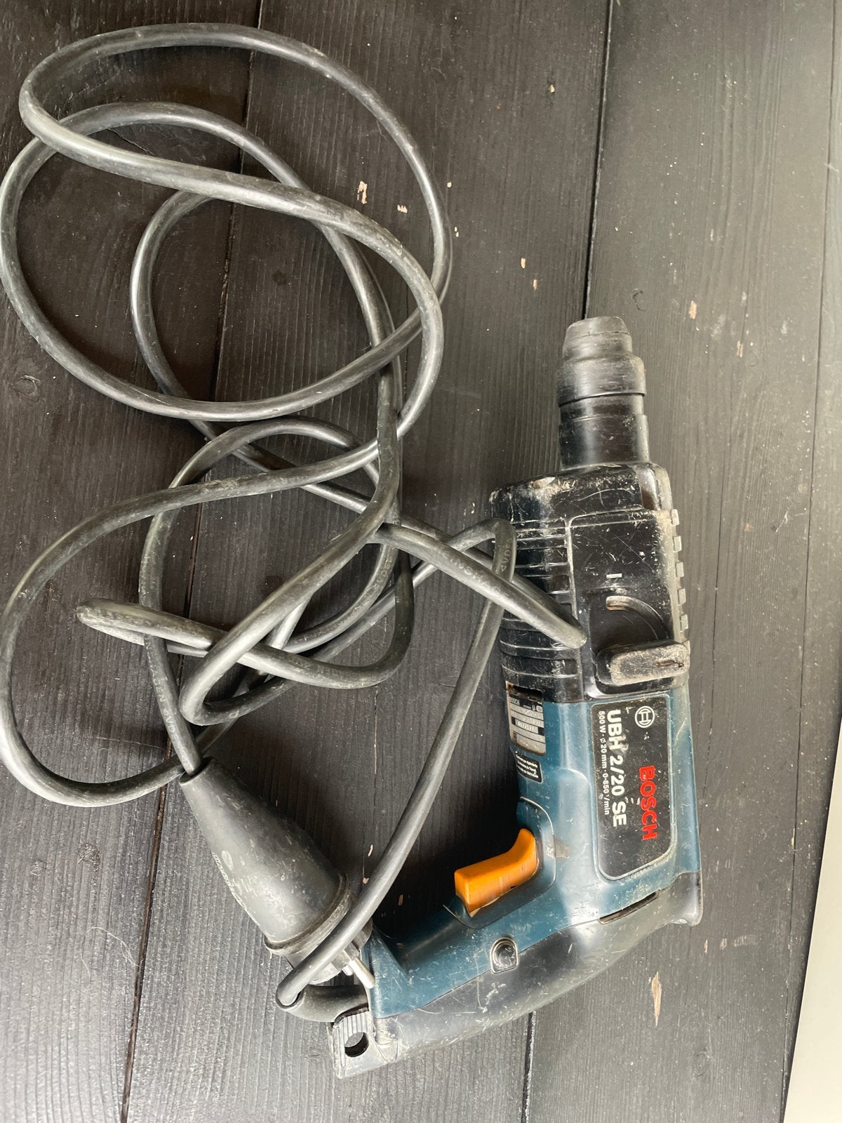 Bosch UBH 2/20 SE Boorhamer - 500W, Doe-het-zelf en Verbouw, Gebruikt, Boor- en/of Breekhamer, Ophalen of Verzenden, Klopboormechanisme