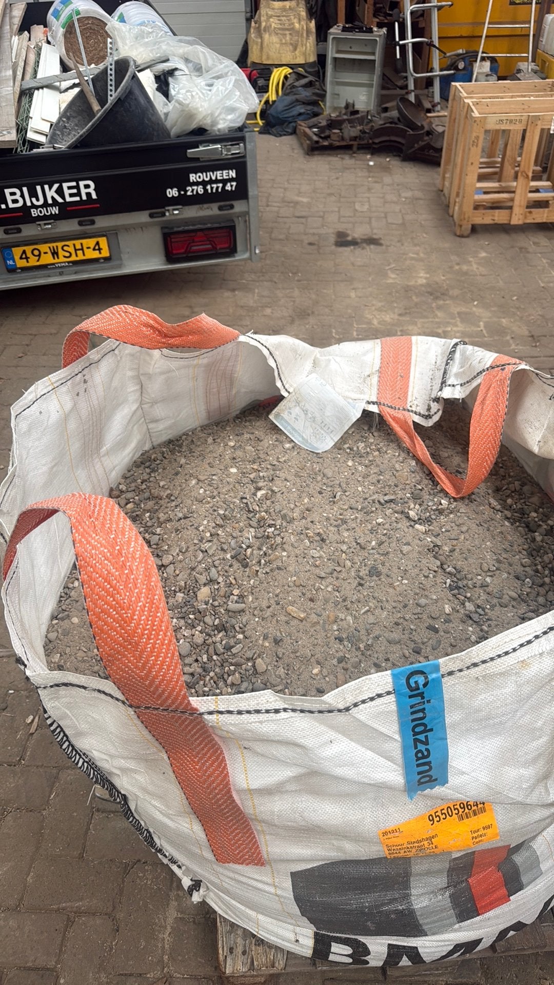 Bigbag zand grind, Ophalen, Zo goed als nieuw