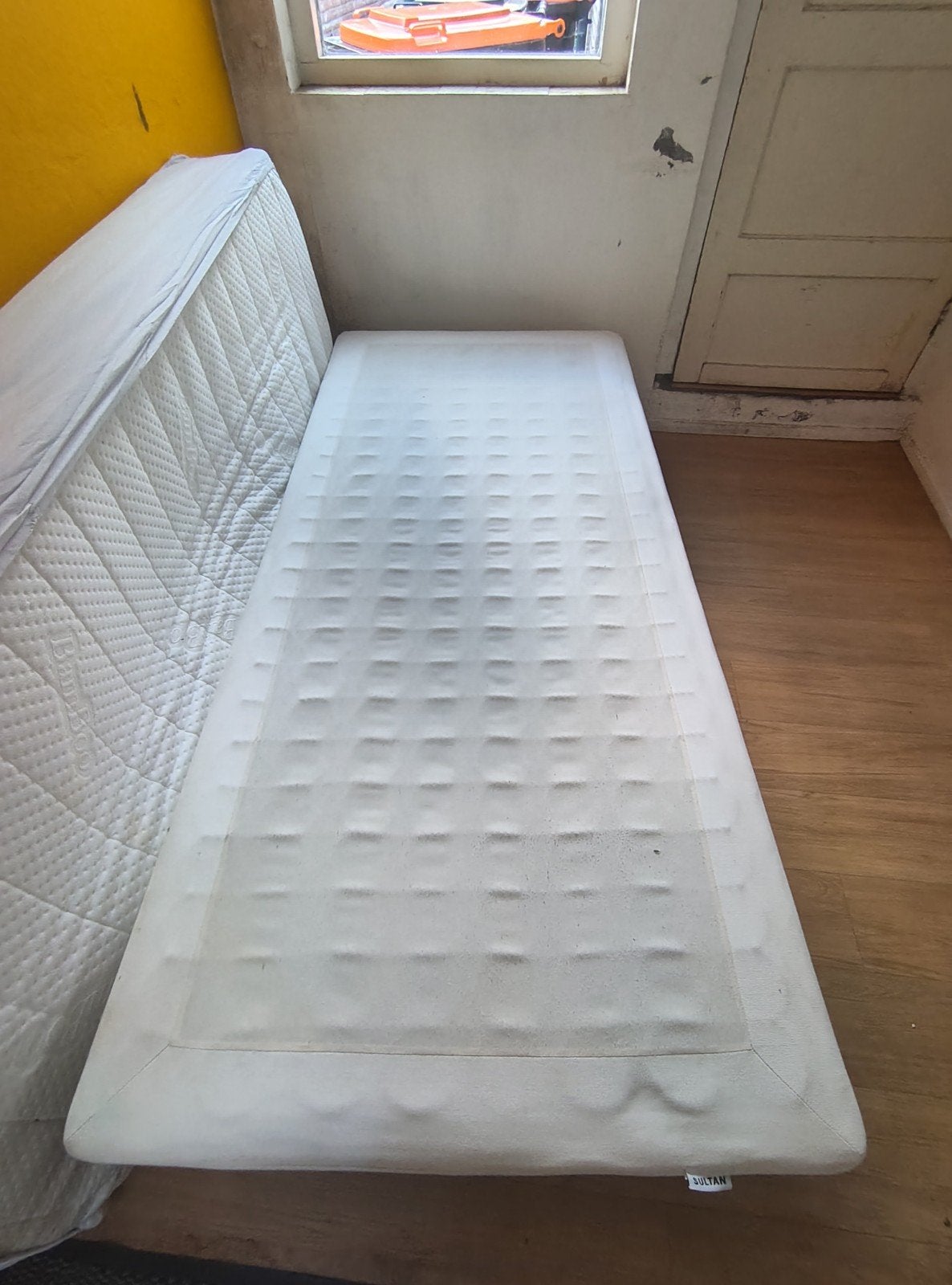 Ikea Sultan boxspring met matras 200x90, Ophalen, Gebruikt, 90 cm, Eenpersoons