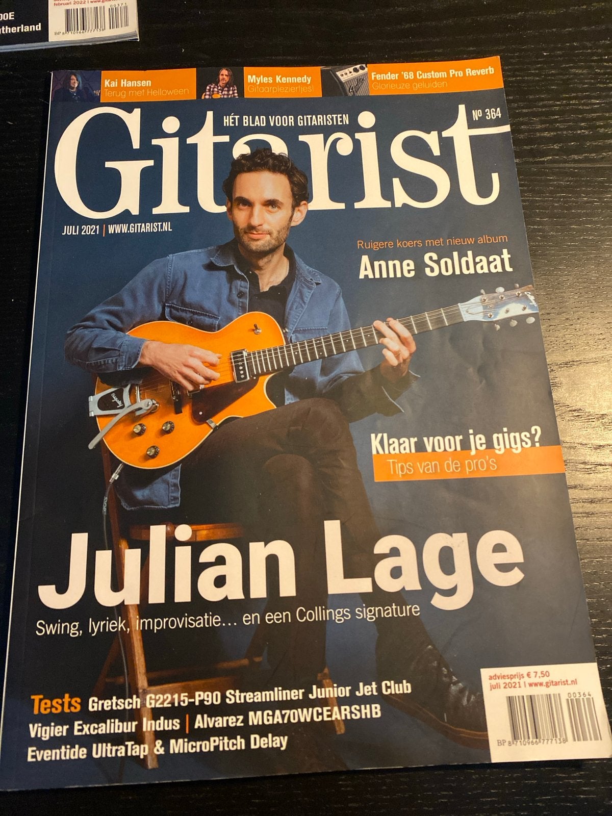 Gitarist Magazine Juli 2021 - Julian Lage Cover, Ophalen of Verzenden, Zo goed als nieuw, Overige typen