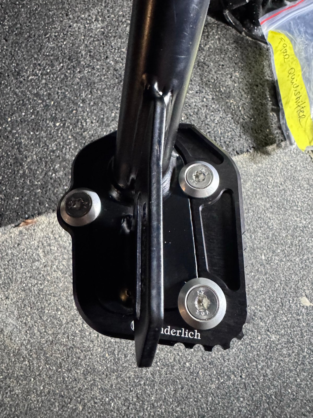 Wunderlich zijstandaardvergroter BMW F900R / XR - zwart, Ophalen of Verzenden, Gebruikt