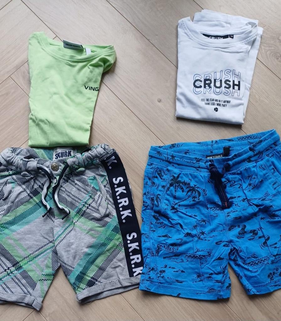 Korte broeken & T-shirts (25st)-maat 116/122-Z8/Name it ea, Broek, Gebruikt, Ophalen of Verzenden, Jongen