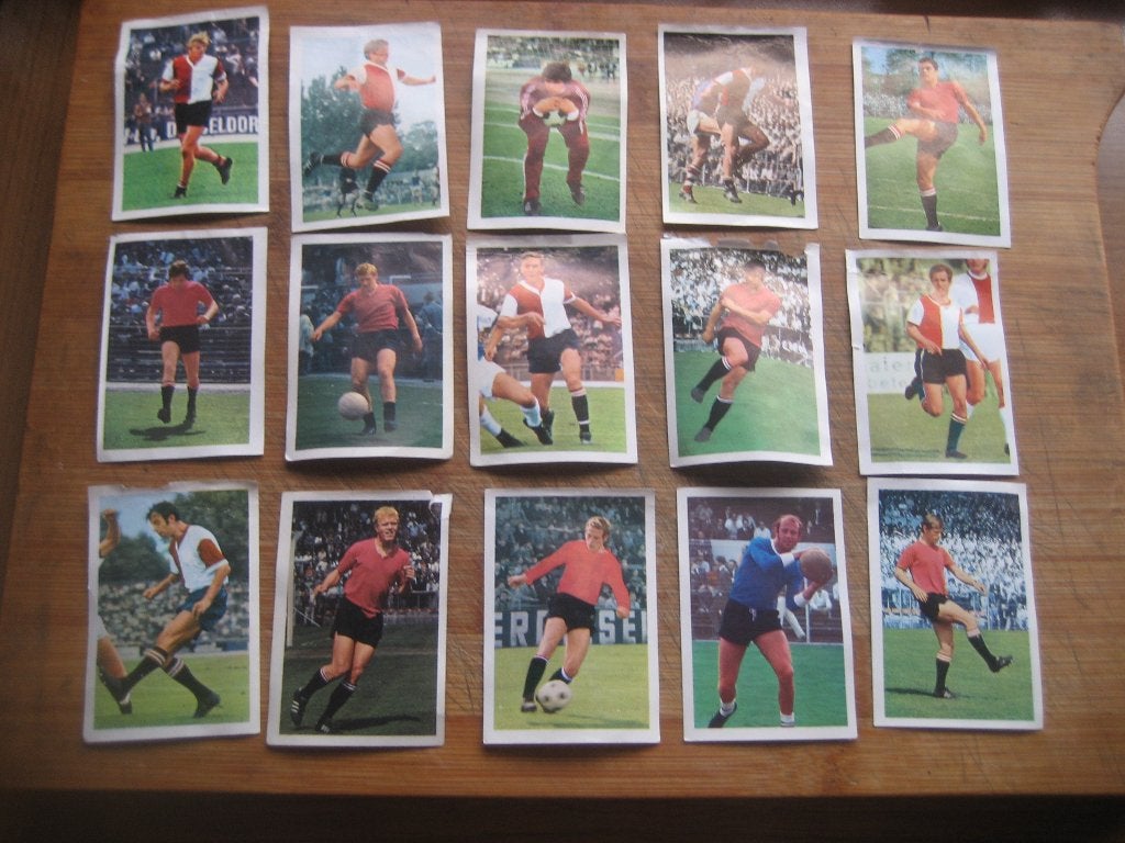 oude feyenoord voetbal plaatjes, Ophalen of Verzenden, Gebruikt, Feyenoord, Poster, Plaatje of Sticker