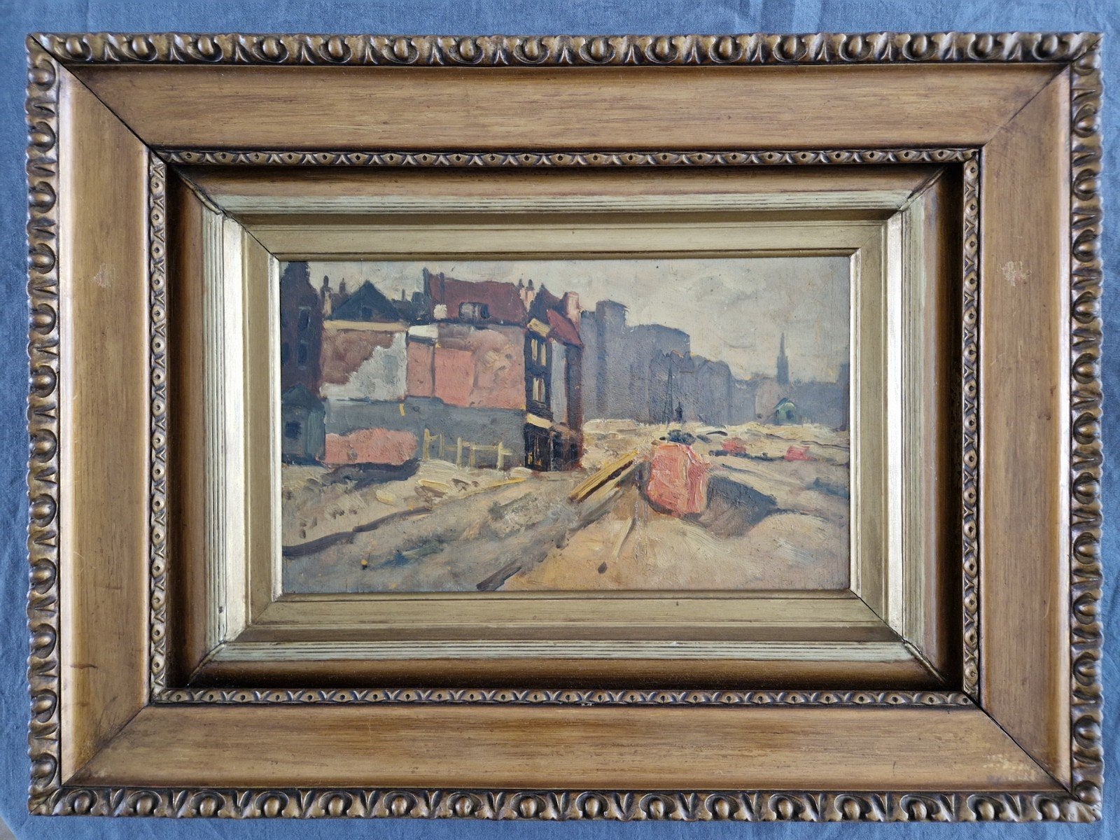 Schilderij olieverf 42x56 cm, Antiek en Kunst, Ophalen of Verzenden